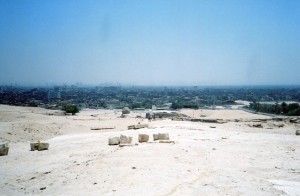 The entrance to King Khufu's eternal estate--Giza's heights ensured that he would command Egypt in the Afterlife.