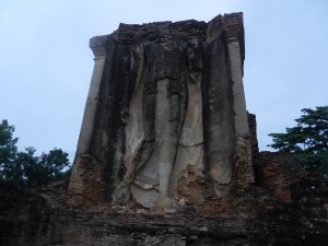 The Walking Buddha in Wat Chetuphon, Sukhothai, Thailand.