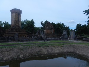 The grace of Thai art at Wat Chetuphon, Sukhothai, Thailand.