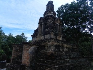 The stupa of Wat Khao Phra Bat Noi, Sukhothai, Thailand.