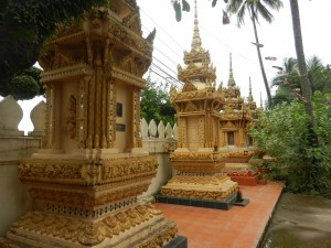 Shrines in Vientiane, Laos.