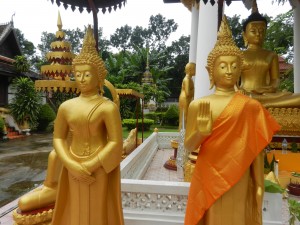 Buddha statues at Wat Si Saket, Vientiane, Laos 